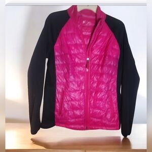 Calvin Klein Fuchsia and Black Puffer Jacket